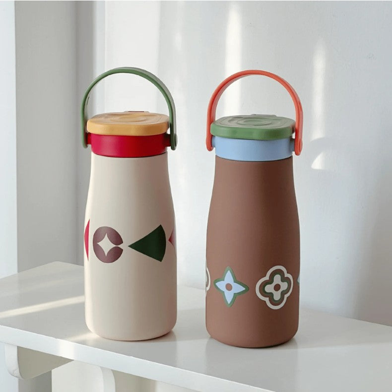 Portable Leakproof Stainless Steel Thermos Cup with Handle(600ml)
